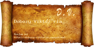 Dobozy Viktória névjegykártya