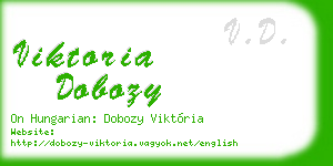 viktoria dobozy business card